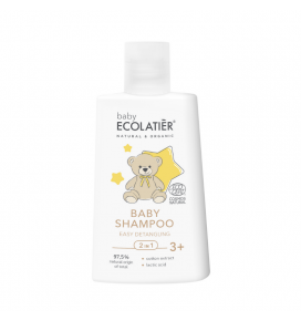 ECOLATIER BABY ekologiškas šampūnas lengvam iššukavimui "2 viename" 3+, 250 ml