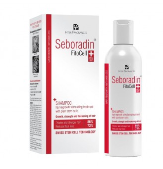 SEBORADIN Fitocell šampūnas skatinantis plaukų augimą, 200 ml