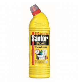SANFOR WC sanitarinis-higieninis gelis, citrinų kvapo, 1000 g