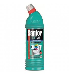 SANFOR WC gelis sanitarinė-higieninė priemonė su aktyviu deguonimi, ledynų gaiva, 750 g