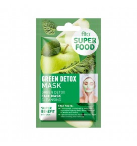 FITO SUPERFOOD kaukė veidui valanti Žalioji detoksikacija, 10 ml