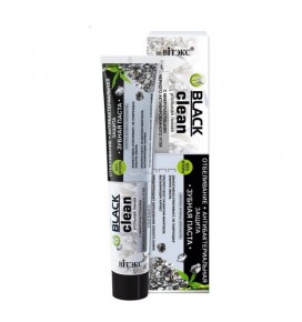 BLACK CLEAN Balinanti dantų pasta su bambuko anglimi ir sidabru (be fluoro), 85 g