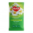 RUTA drėgnos servetėlės Selecta Chamomile 15 vnt.