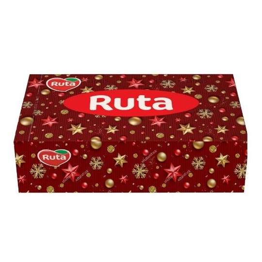 RUTA kosmetinės servetėlės 150l 2sl Kalėdinės mix