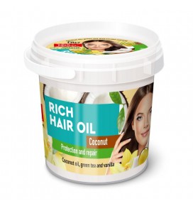 NARODNIJE RECEPTY ORGANIC aliejus plaukams su kokosų aliejumi, 155 ml