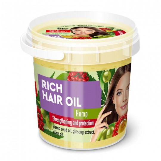 NARODNIJE RECEPTY ORGANIC aliejus plaukams su kanapių aliejumi, 155 ml