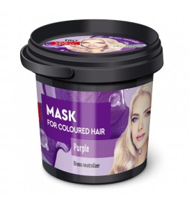 NARODNIJE RECEPTY ORGANIC kaukė dažytiems plaukams Violetinė, 155 ml