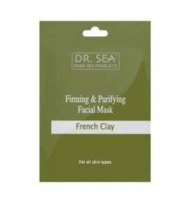 Dr. Sea kaukė veidui stangrinanti su moliu, French Clay, 12 ml