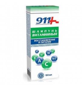 911 šampūnas plaukų atstatymui Vitamininis, 150 ml