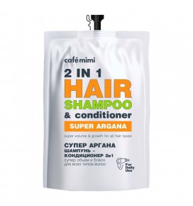 CAFĖ MIMI atstatomasis šampūnas-balzamas Super Coconut(papild.), 450 ml