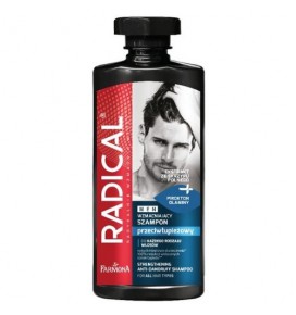 RADICAL MEN stiprinantis šampūnas nuo pleiskanų, 400 ml