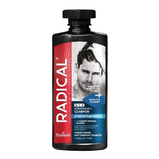 RADICAL MEN stiprinantis šampūnas nuo pleiskanų, 400 ml