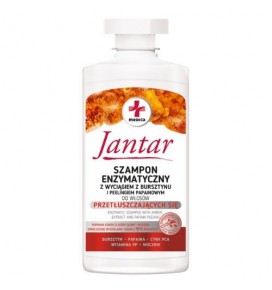 JANTAR MEDICA enziminis šampūnas su gintaro ekstraktu ir papaino pilingu, 330 ml