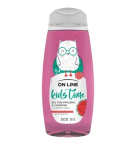 ON LINE šampūnas ir dušo želė Kids Time Watermelon, 500 ml