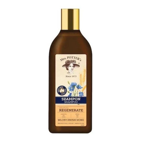 MRS POTTERS plaukų šampūnas Regenerate Triple Grain, 390 ml