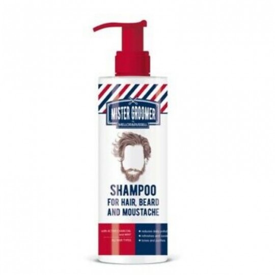 MISTER GROOMER šampūnas plaukams, barzdai ir ūsams, 200 ml