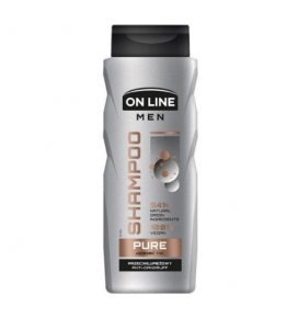 On Line šampūnas plaukams nuo pleiskanu Men Pure, 400 ml