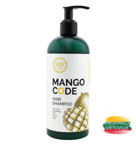 GOOD MOOD apimties suteikiantis šampūnas silpniems plaukams su mango ekstraktu, 400 ml