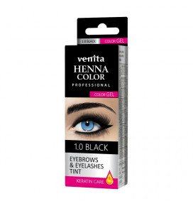 Venita Henna Color geliniai antakių dažai BLACK, 15 g