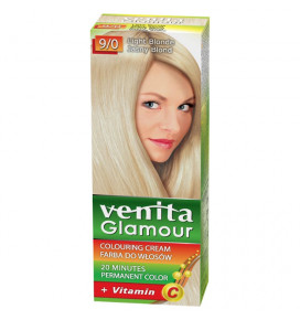VENITA GLAMOUR plaukų dažai 9.0 LIGHT BLONDE, 2 x 50 g