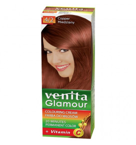 VENITA GLAMOUR 4.2 plaukų dažai COPPER, 2 x 50 g