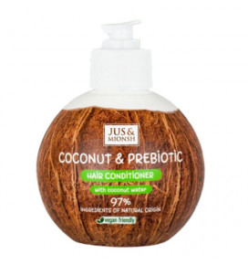 JUS MIONSH kondicionerius sausiems ir pažeistiems plaukams Coconut Prebiotic, 200 ml