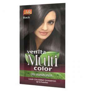 Venita Multicolor plaukų dažai BLACK, 40g