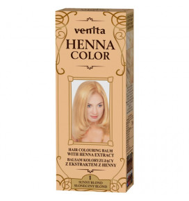 Venita Henna Color plaukų dažomasis žolelių balzamas su chna SUNNY BLONDE, 75 g