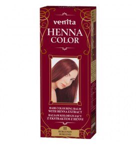 Venita Henna Color plaukų dažomasis žolelių balzamas su chna BURGUNDY, 75 g