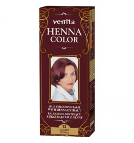 VENITA HENNA COLOR plaukų dažomasis žolelių balzamas su chna 12 CHERRY, 75 g