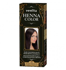 Venita Henna Color plaukų dažomasis žolelių balzamas su chna BLACK CHOC, 75 g