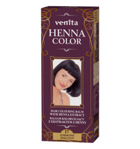 Venita Henna Color plaukų dažomasis žolelių balzamas su chna AUBERGINE, 75 g