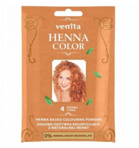 Venita Henna Color plaukų dažomasis žolelių balzamas su chna 4 HENNA, 25 g
