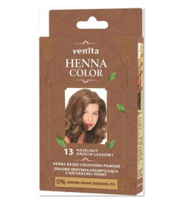 Venita Henna Color plaukų dažomasis žolelių balzamas su chna 13 HEZELNUT, 25 g