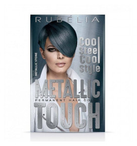 RUBELLA plaukų dažai Metallic Touch Stone Grey, 2x50 ml + 15 ml