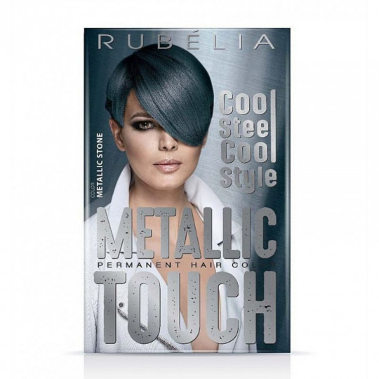 Metallic Touch Rubella plaukų dažai Stone Grey tonas, 2x50x15 ml 