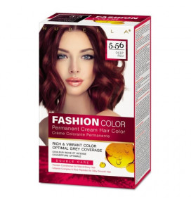 Fashion Color Rubella plaukų dažai Deep Red 5.56, 2x50x15 ml