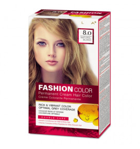 Fashion Color Rubella plaukų dažai Natural Blond 8.0, 2x50x15 ml