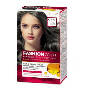 RUBELLA plaukų dažai Silver Blond 9.11 Fashion Color, 2x50 ml + 15 ml