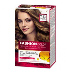 RUBELLA plaukų dažai Caramel Blond 7.53 Fashion Color, 2x50 ml + 15 ml