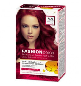 RUBELLA plaukų dažai Vibrant Red 6.6 Fashion Color, 2x50 ml + 15 ml