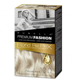 Premium Fashion Rubella plaukų dažai Platinum Blond 10.0, 2x50x30 ml