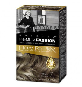 RUBELLA plaukų dažai Medium Ash Blond 7.1 Premium Fashion, 2x50x30 ml