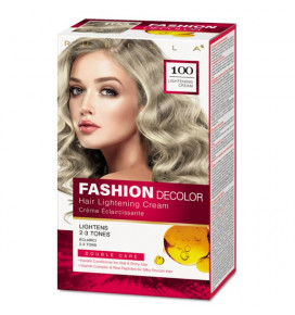 RUBELLA šviesinantis kremas plaukams 2-3 tonai 100 Fashion Decolor , 2x50x15 ml