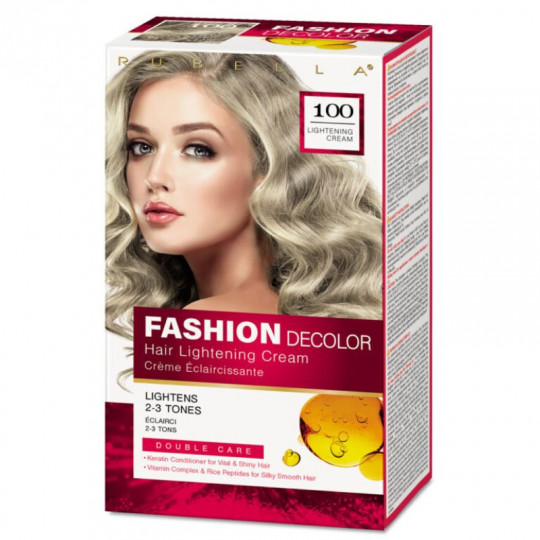 Fashion Decolor Rubella šviesinantis kremas plaukams 2-3 tonai 100, 2x50x15 ml