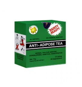 Anti-Adipose arbata svorio kontrolei, 30 pakelių