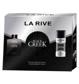 LA RIVE rinkinys vyrams BLACK CREEK (tualetinis vanduo 100 ml + dezodorantas 150 ml)