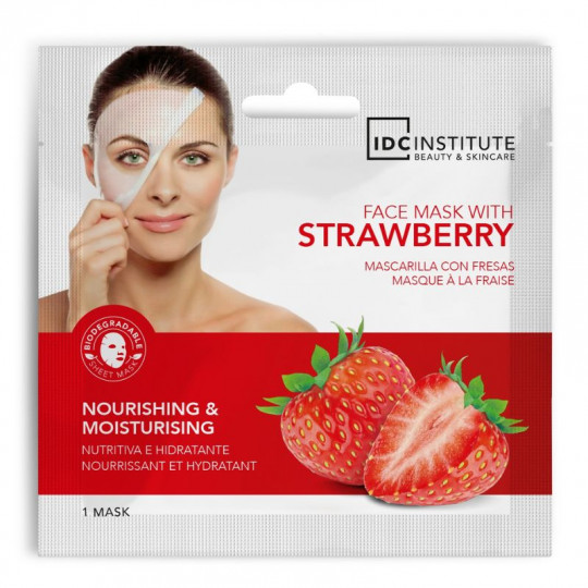 IDC INSTITUTE veido kaukė Strawberry maitinanti drėkinanti, 22 g