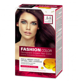 RUBELLA plaukų dažai Dark Mahogany 5.5 Fashion Color, 2x50 ml + 15 ml