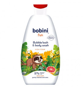 Bobini Fun Bubble vonios putos ir kūno prausiklis Citrusinių vaisių, 500 ml